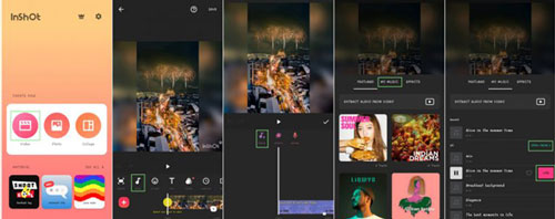 add spotify music to video android inshot