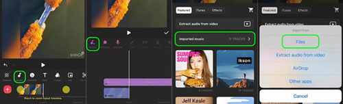 add spotify music to video iphone inshot