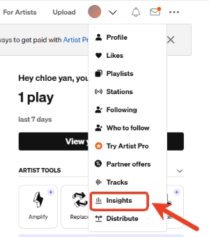 insight button soundcloud desktop