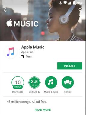 install apple music app for android