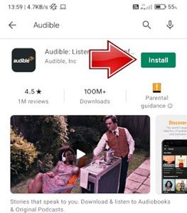 reinstall to fix audible app not syncing