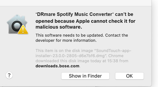 cannot install drmare on mac