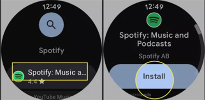 install spotify on galaxy watch