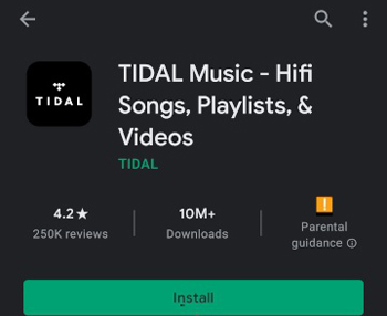 reinstall tidal app to fix tidal not working issue