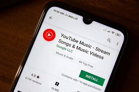 download and install youtube music app on mobile