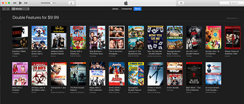 apple's double features movie sale on itunes