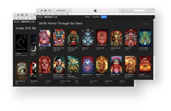 itunes halloween movie sales