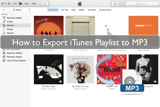 export itunes playlist to mp3