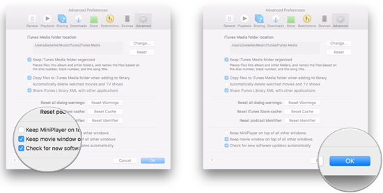 itunes podcast advanced setting