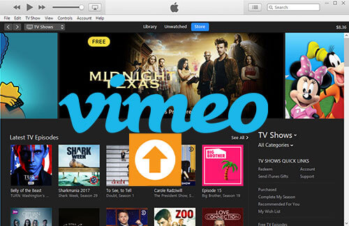 upload itunes movies to vimeo