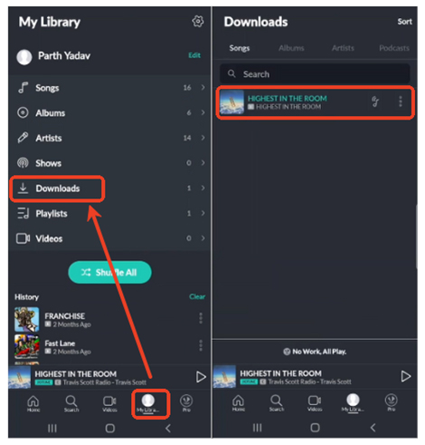 find jiosaavn music downloads