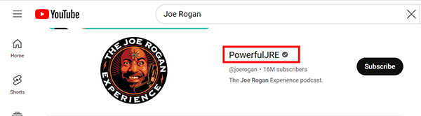 find joe rogan youtube channel