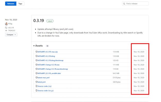 Last update of AllToMP3