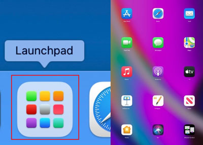 open launchpad app on mac