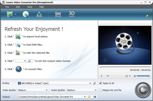 convert vimeo to mp3 by leawo video converter