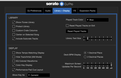 enable show itunes library on serato dj pro app