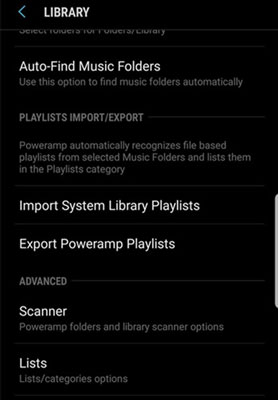 import tidal music to poweramp