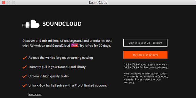 link soundcloud to rekordbox
