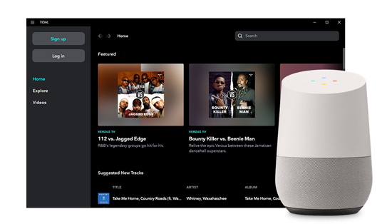 link tidal to google home