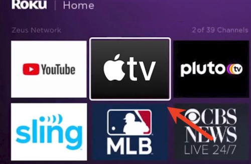 locate apple tv roku