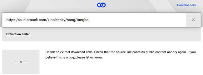 locoloader audiomack downloader not working