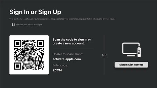 sign in to apple music app on roku