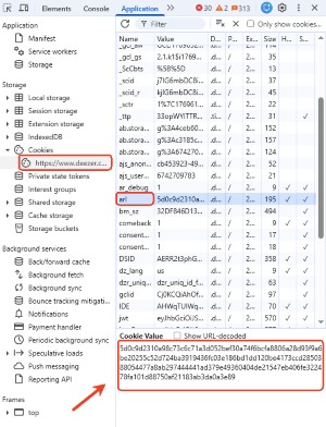 log in refreezer with deezer arl
