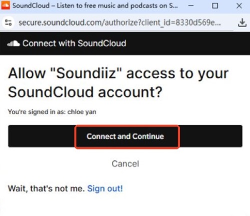 log in soundcloud soundiiz
