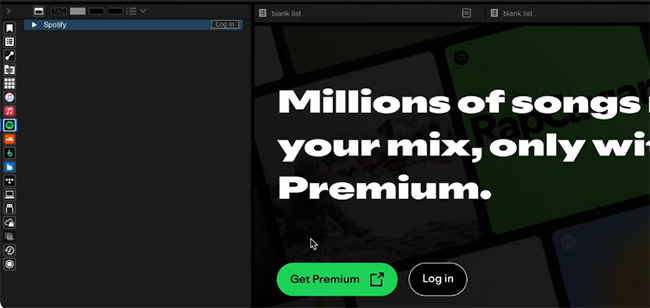 log in spotify in rekordbox