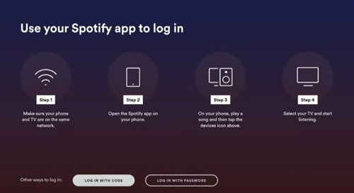 link spotify to google tv to play music