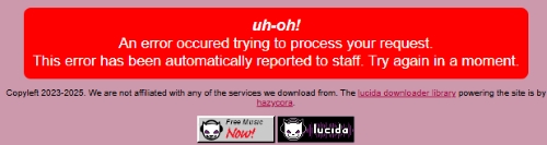 lucida error