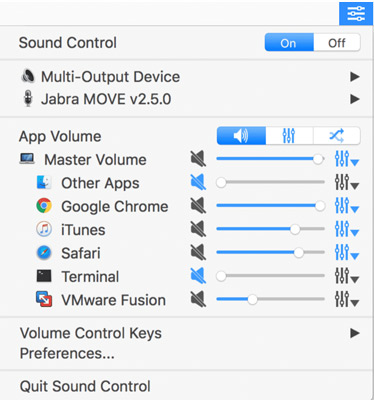 mac sound control