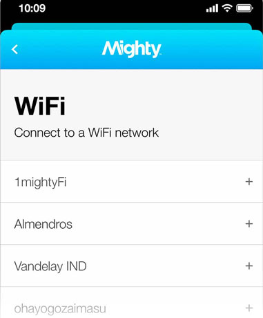 connect mighty player by wifi
