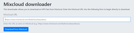 online mixcloud downloader