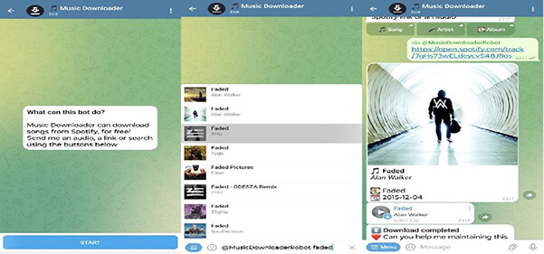 musicdownloaderrobot spotify bot telegram