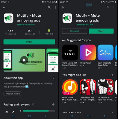 remove ads from spotify free on android by mutify