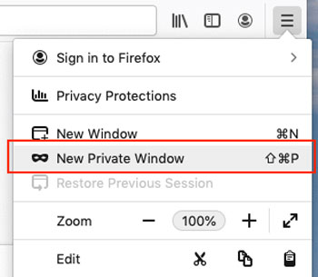 open new private window in firefox to solve spotify web player not working