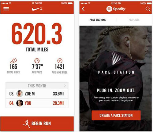 nike running spotify android