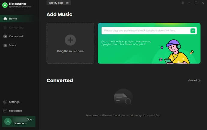 add music from noteburner spotify music converter