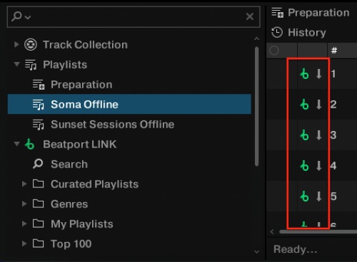 offline locker beatport