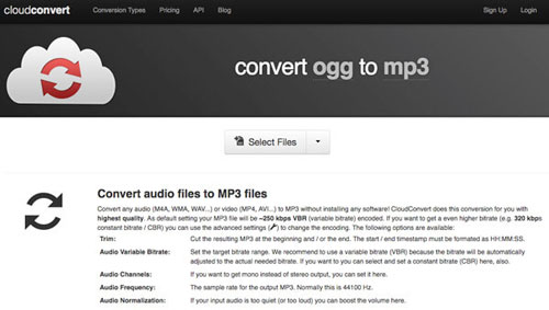 convert ogg to mp3 online by cloudconvert