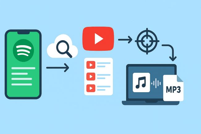 online spotify converter working logic