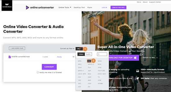 mp3 to audiobook online by online uniconverter