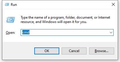 open cmd