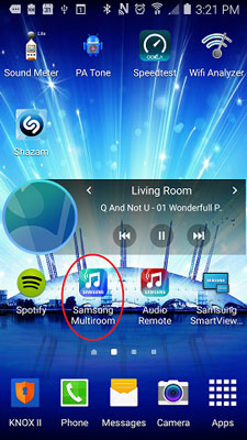 open multiroom app on phone