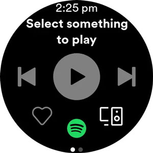 start spotify app on wear os watch