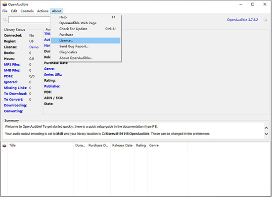 openaudible license