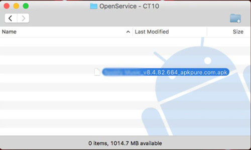 add downloaded tidal app to openservice folder on activo ct10