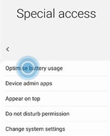 turn off battery optimization on android