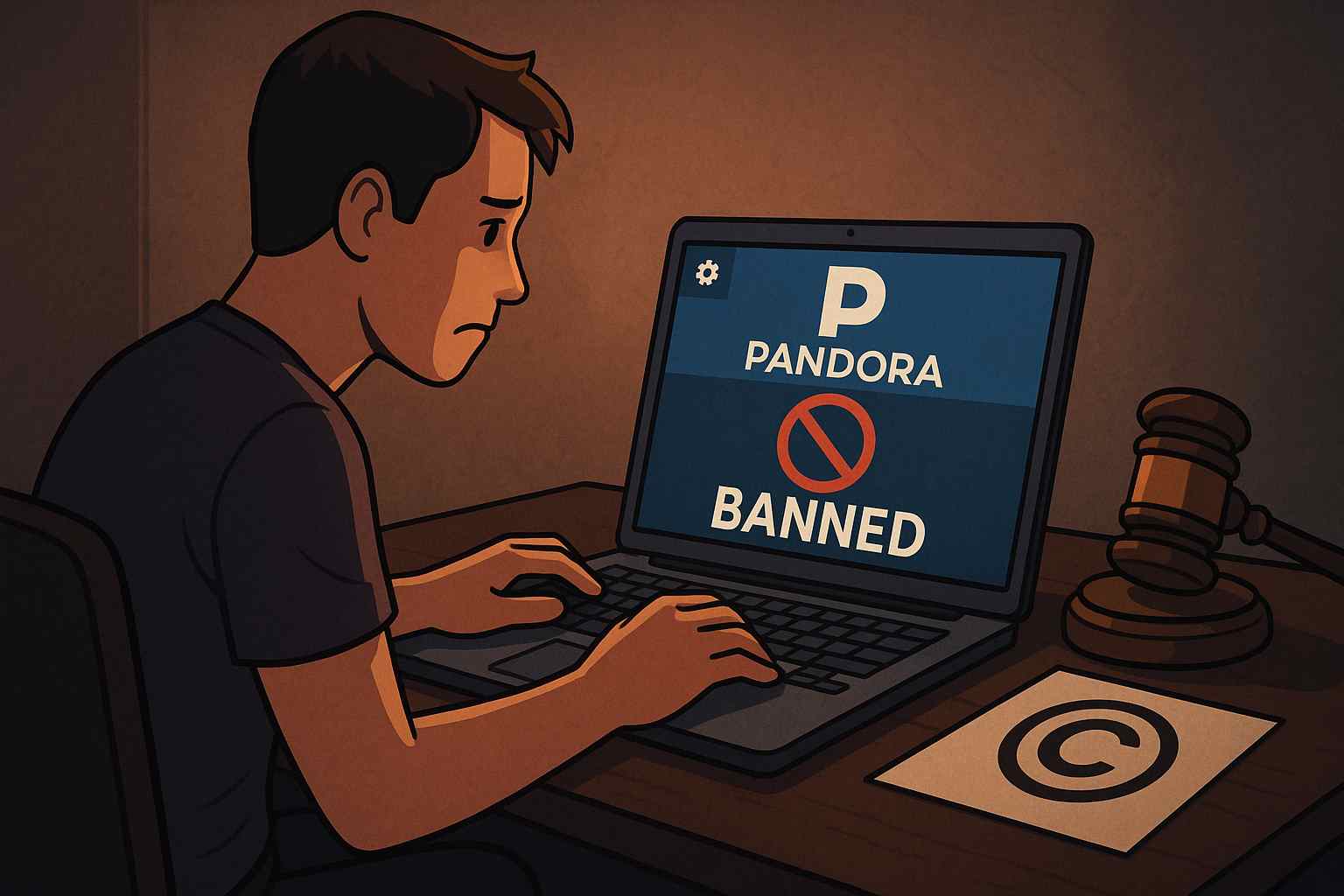 pandora account banned